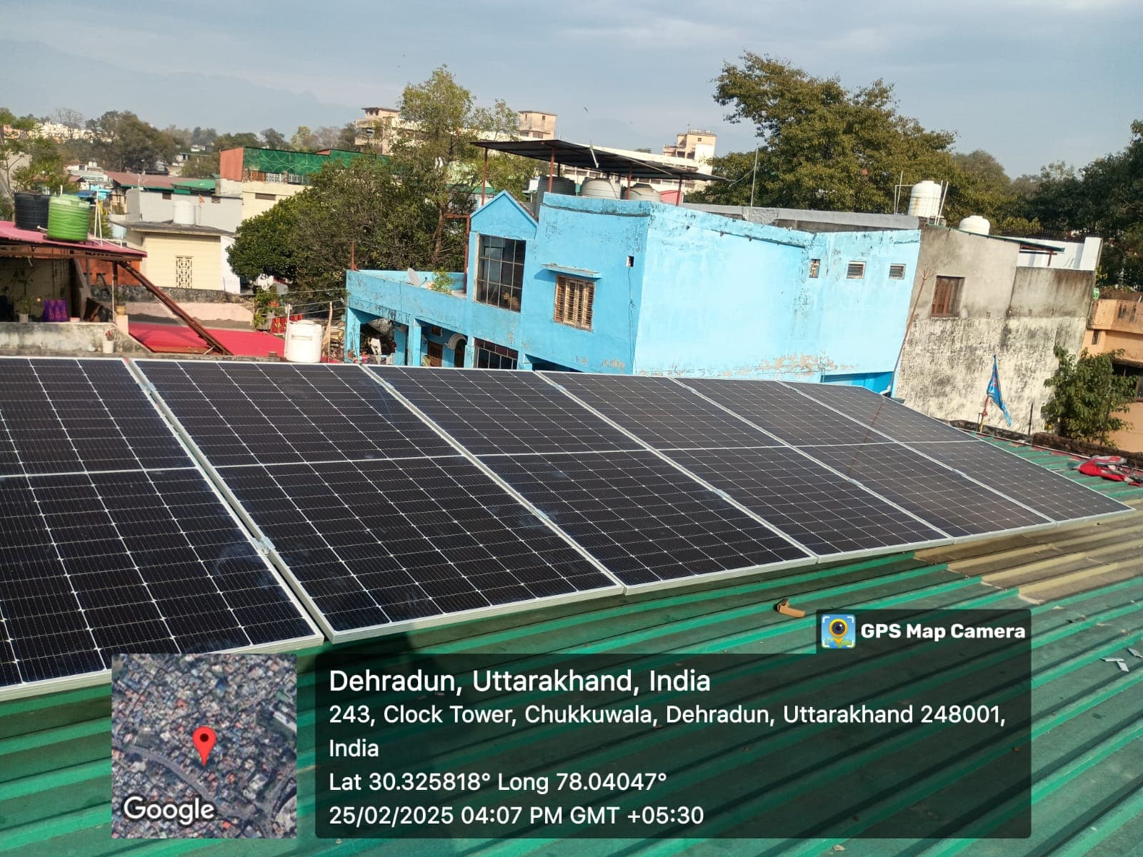 Residential solar installation in Dehradun, Uttrakhand